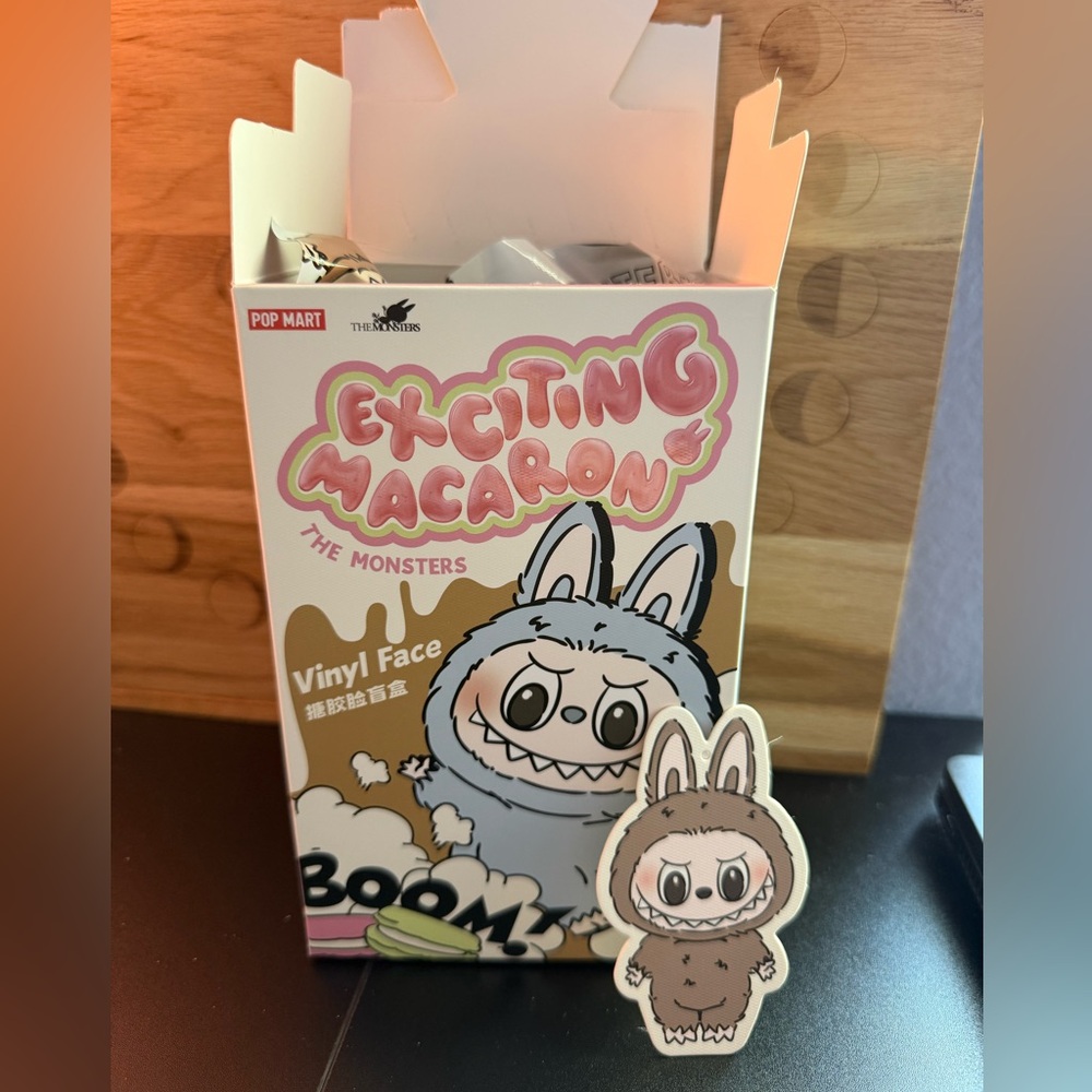 Labubu Pop Mart Exciting Macaron Vinyl Figure toffee 💯 Authentic